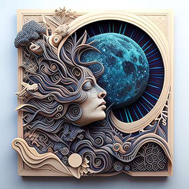 3D model cosmic energy by Kelly McKernan (STL)